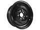 CA Steel Black Wheel; 15x5.5 (65-66 Corvette C2)