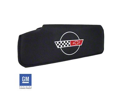 CA 1984-1996 Corvette Sunvisor. Replacement Passenger Side Embroidered with Logo