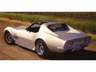 CA Sweet Thunder Aluminized Side Exhaust System with GM Style Metal Covers and without Headpipes; Loud (68-74 Corvette C3 w/ Aftermarket Headers)