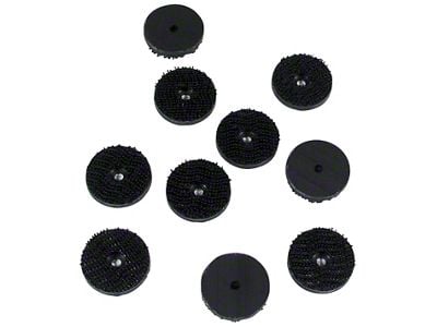 CA T-Top Pad Fastener Kit; 10-Piece (80-82 Corvette C3)