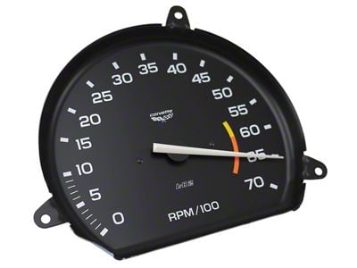 Tachometer; 6000 Redline (78-Early 79 Corvette C3)