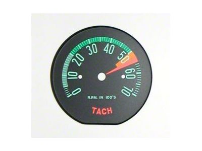 CA 1960-1961 Corvette Tachometer Face Low RPM