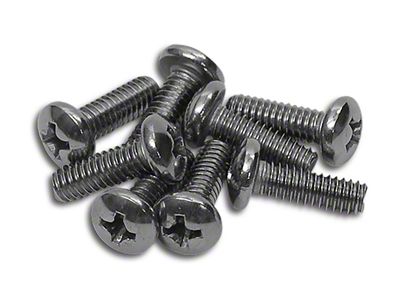 CA Tail Light and Parking Lens Screws; 8-Pieces (56-69 Corvette C1 & C2)