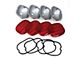 CA 1991-1996 Corvette Tail Light Replacement Set, Lenses and Housings with Gaskets - 12pc