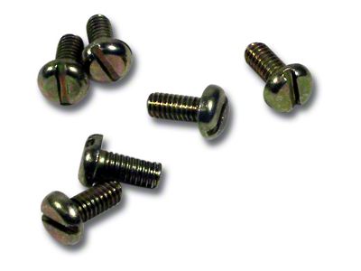 CA 1964-1974 Corvette Transistor Ignition Amp Rear Cover Screws. 6 Piece