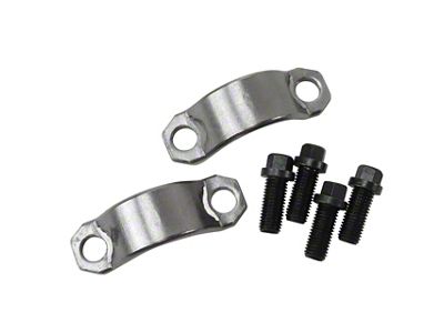 CA 1980-1996 Corvette U-Joint Strap Kit - Large with Bolts