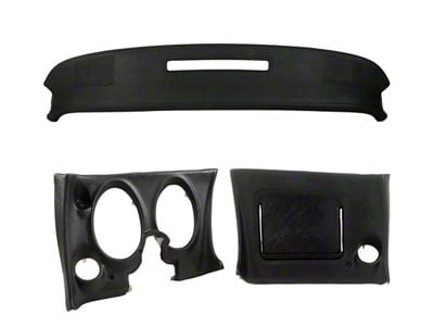 CA Upper and Lower Dash Pad Set without A/C Cutout (1977 Corvette C3)