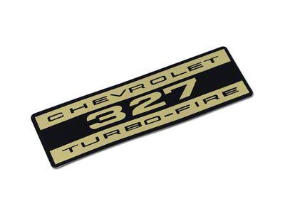 CA 1962-1965 Corvette Valve Cover Decal - Chevrolet 327 Turbo Fire Foil