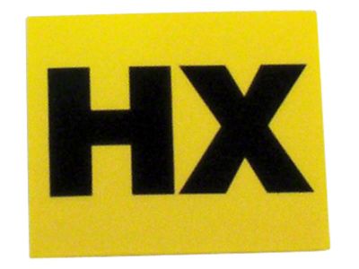 CA 1969 Corvette Valve Cover Decal; Engine Code-HX