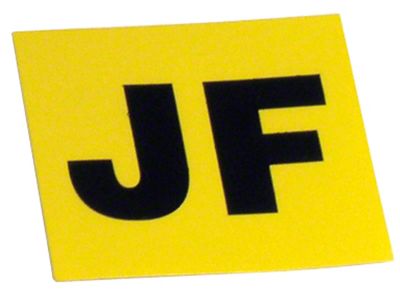 CA 1967 Corvette Valve Cover Decal; Engine Code-JF