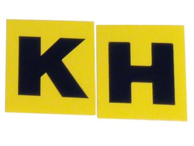 CA 1966-1967 Corvette Valve Cover Decal; Engine Code-KH