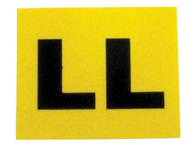 CA 1969 Corvette Valve Cover Decal; Engine Code-LL