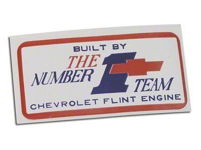 CA 1967 Corvette Valve Cover Decal - Flint No.1