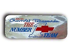 CA 1967-1970 Corvette Valve Cover Decal - Tonawanda No.1