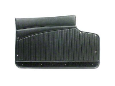 CA Vinyl Door Panels with Metal Supports; Black (1962 Corvette C1)