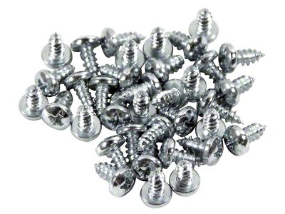 CA Weatherstrip Fastener Kit; 36-Piece (63-67 Corvette C2 Coupe)