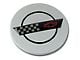 CA Wheel Center Cap with Logo; Silver (91-95 Corvette C4)