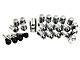 CA Wheel Lug Nuts, Locks and Valve Stems Kit; Chrome (84-96 Corvette C4)