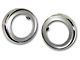 CA 1965-1967 Corvette Window Crank Bezels. Stainless Steel