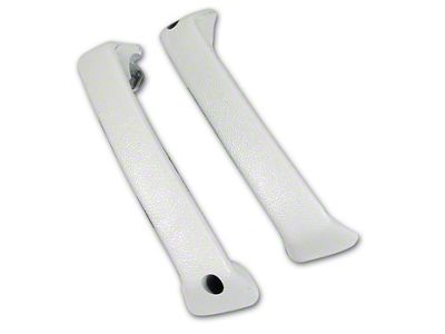 CA ABS Plastic Inner Door Handles; White (1965 Corvette C2)