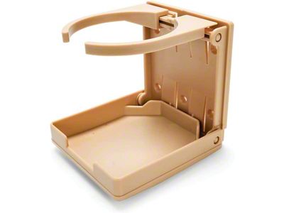 CA Adjustable Passenger Side Drink Holder; Tan (Universal; Some Adaptation May Be Required)