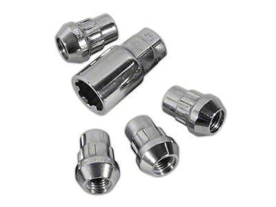 CA Chrome Wheel Locks; Set of 4 (68-96 Corvette C2, C3 & C4)