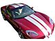 CA Dual Two Tone Stripes with Pin Stripes; Black/Matte Red (63-96 Corvette C2, C3 & C4)