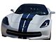 CA Front to Back Dual Stripes; Black (63-96 Corvette C2, C3 & C4)