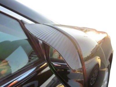 Side Mirror Rain Guard Visors; Carbon Fiber Style (53-96 Corvette C1, C2, C3 & C4)