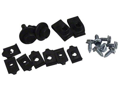 CA Grille Mounting Screws and Nuts; 18-Pieces (67-68 Mustang)