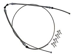 CA Rear Parking Brake Cable; Stainless Steel (65-82 Corvette C2 & C3)