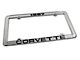 CA 1967 Corvette License Plate Frame; Chrome (Universal; Some Adaptation May Be Required)