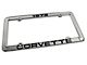 CA 1973 Corvette License Plate Frame; Chrome (Universal; Some Adaptation May Be Required)