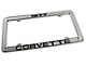 CA 1977 Corvette License Plate Frame; Chrome (Universal; Some Adaptation May Be Required)