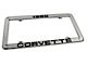 CA 1980 Corvette License Plate Frame; Chrome (Universal; Some Adaptation May Be Required)