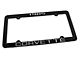 CA 1985 Corvette License Plate Frame; Black (Universal; Some Adaptation May Be Required)