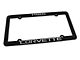 CA 1986 Corvette License Plate Frame; Black (Universal; Some Adaptation May Be Required)