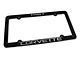 CA 1987 Corvette License Plate Frame; Black (Universal; Some Adaptation May Be Required)