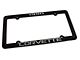 CA 1990 Corvette License Plate Frame; Black (Universal; Some Adaptation May Be Required)