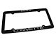 CA 1992 Corvette License Plate Frame; Black (Universal; Some Adaptation May Be Required)