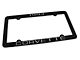 CA 1993 Corvette License Plate Frame; Black (Universal; Some Adaptation May Be Required)