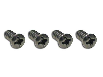 CA Windshield Upper Molding Screws; 4-Pieces (68-82 Corvette C3)