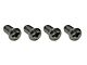 CA Windshield Upper Molding Screws; 4-Pieces (68-82 Corvette C3)