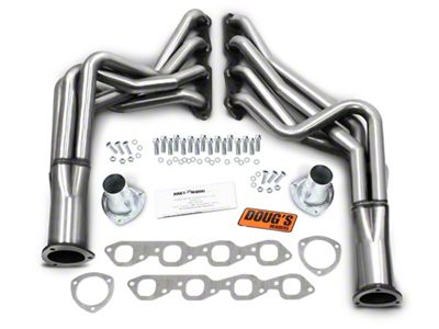 1-7/8-Inch 4-Tube Full Length Headers; Stainless Steel (70-72 402 V8 Camaro; 73-81 Camaro w/ Big Block Swap)