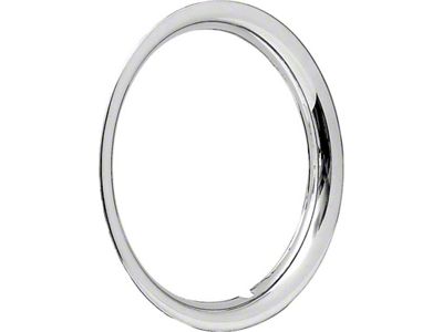 15-Inch Rally Wheel Trim Ring; 1-1/2-Inch Deep; Stainless Steel (67-81 Camaro)