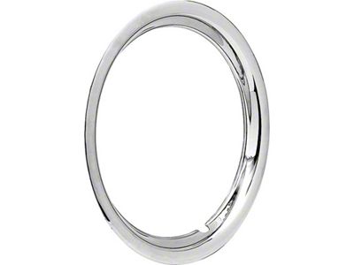 16-Inch Rally Wheel Trim Ring; 1-1/2-Inch Deep; Stainless Steel (67-81 Camaro)