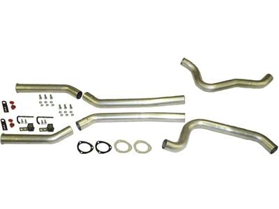 3-Inch Aluminized Header-Back Exhaust System without Mufflers; Side Exit (67-74 V8 Camaro w/ 3-Inch Collector Long Tube Headers)