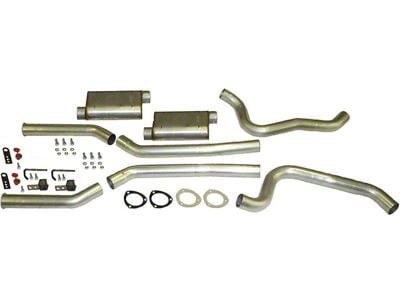 3-Inch Aluminized Header-Back Exhaust System with HVS Performance Muffers; Side Exit (67-74 V8 Camaro w/ 3-Inch Collector Long Tube Headers)