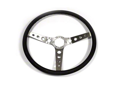 3-Spoke Comfort Grip Steering Wheel with Round Hole Spokes (1969 Camaro)