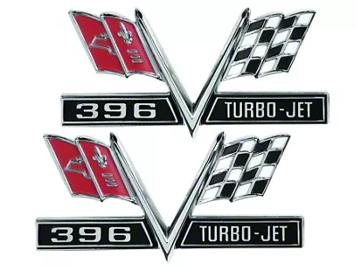 396 Turbo Jet Fender Emblems (1967 Camaro)